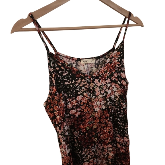 Sozy Ada Tencel Black Multicolor Floral Maxi Dress - Picture 3 of 4